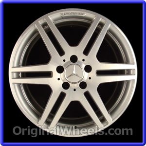 Mercedes E350 2010 2011 12 2013 85130 aluminum OEM wheel rim 18 x 9 Rear Silver 