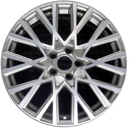 18" x 7" 2016-2018 Fiat 500 Used 10-V Spoke Orignal  Alloy Rim 6AP37U3WAA 61679A
