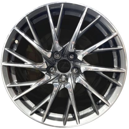 19" x 10" REAR LEFT         2015-2024 Lexus RC-F Used  20 Rear Left Spoke Stock Alloy Wheel N/A 74324BL