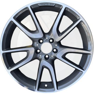20" x 9" FRONT         2017-2021 Mercedes Benz E Class  (213 Type) (Note: E300, E400, E43) - FRONT          2017-2021 Mercedes Benz E Class  (213 Type) (Note: E300, E53) Used 5 Double Spoke  OEM Alloy  Rim 21340140007X21 85612
