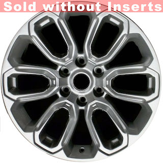 20" x 9" 2019-2024 Dodge Truck 1500 OE: 5YD58TRMAA Used 12 Hole Original Alloy Rim 2677 (Inserts Not Included if Refinished and CANNOT Be Replaced)