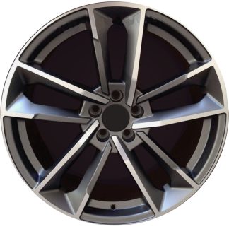 21" x 9" 2017-2018 Audi S8 Used 5  Double Spoke OE Alloy Wheel 4G8601025AR, 4G8601025AQ 59016B