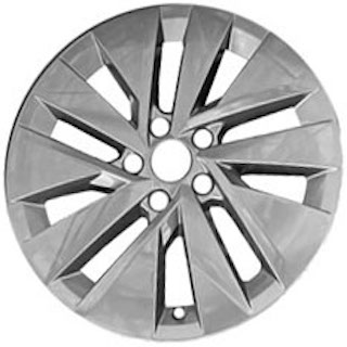 17" x 7" 2022-2024 Volkswagen Taos  Used 10 Spoke Stock Alloy Rims 2GJ601025XM8 70096