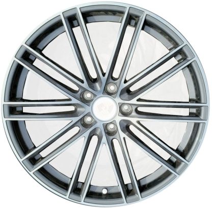 22" x 10" FRONT         2019-2024 Porsche Cayenne OE: 9Y0601025BROC6   Used 10 Double  Spoke OEM Alloy Rim  67583