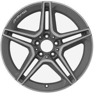 18" x 7.5" 2019-2024 Mercedes Benz  C Class (205 Type) (Note: AMG) Used 10  Spoke Original Alloy Wheel 20540195007X44 85695B