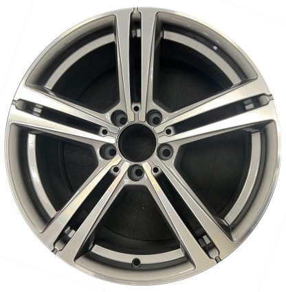 18" x 8" 2020-2022 Mercedes  Benz GLC Class            Size: 18" x 8", 5 Lug, 112mm Bolt Pattern, 38mm Offset               Finish: Machined and Medium Charcoal           OE: 25340145007X69       Description: Used 5 Split Spoke Original Alloy Wheel             Condition: Like-New Used 5 Split Spoke Original Alloy Wheel 25340145007X69 85796