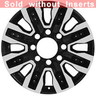 20” x 8.5” 2024-2025 GMC Sierra 2500  --  2024-2025 GMC Sierra 3500  Used 8 Spoke Original Alloy Rim 14138 (Note: Inserts NOT included)