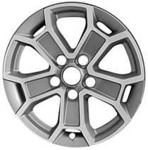 17” x 7.5” Jeep Gladiator 2024-2025   Used 10 Spoke Original Alloy Rim 9336