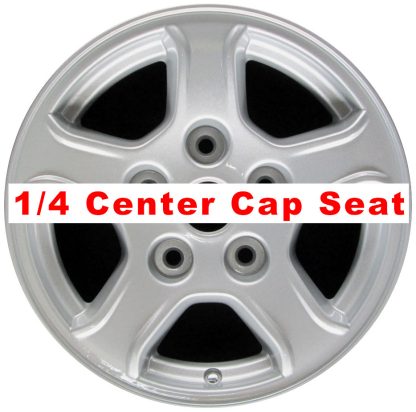 16" x 8" (1/4 Center Cap Seat) 2005-2007 Dodge Dakota Used 5 Spoke Original Alloy Rim 2239B