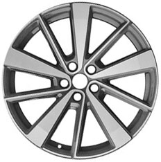 19” x 9”  2021-2022 Polestar 2  REAR Used 10 Spoke Original Alloy Rim 95551