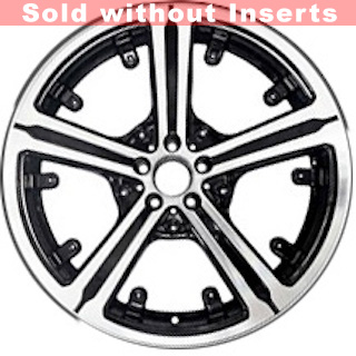 21” x 9.5”  2023-2024 Mercedes EQS 450- SUV — 2023-2024 Mercedes EQS 450 SUV —  2023-2024 Mercedes EQS 580 SUV OE: 29640006007X23 Used 5 Spoke Original Alloy Rim 85857 (Inserts NOT Included)