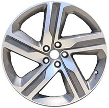 22" x 9.5" 2021-2024 Land Rover Discovery Used 5 Double Spoke Original Alloy Wheel 72366B