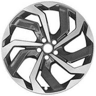 21" x 9.5" 2024 Audi Q8  Used 10 Spoke Original Alloy Rims 12067